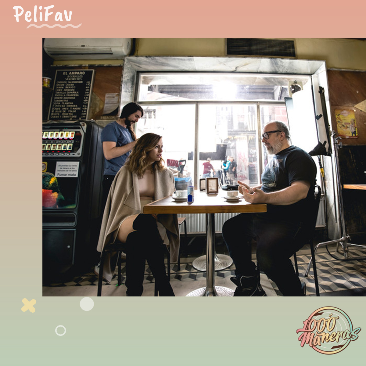 🎥Sección películas
👉🏼Hoy os recomendamos El Bar👈🏼

🎞Esta película dirigida por Álex de la Iglesia relata un día en un bar del centro de Madrid donde ocurren situaciones muy extrañas…

☕️Varios de los personajes toman café mientras se desarrolla la película 
📺 @netflixes