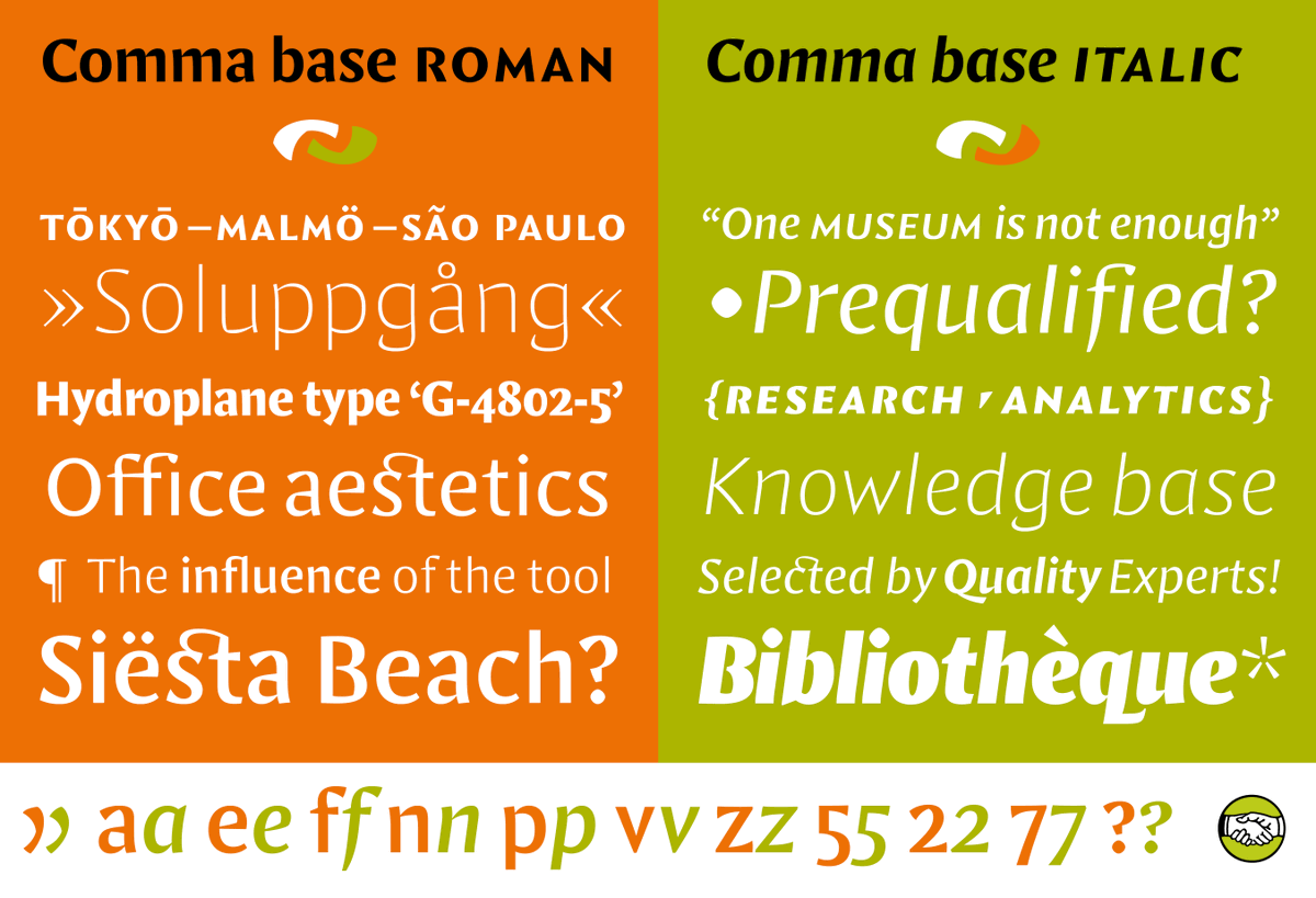 martinmajoor's tweet photo. What would a typeface be without an italicโฆ Can you spot the differences?
Buy Comma Base (the regular is free!) at the webshop of ilovetypography https://t.co/LVLzlan1QG
#commabase #martinmajoor #italictype https://t.co/CoJaa4TiWB