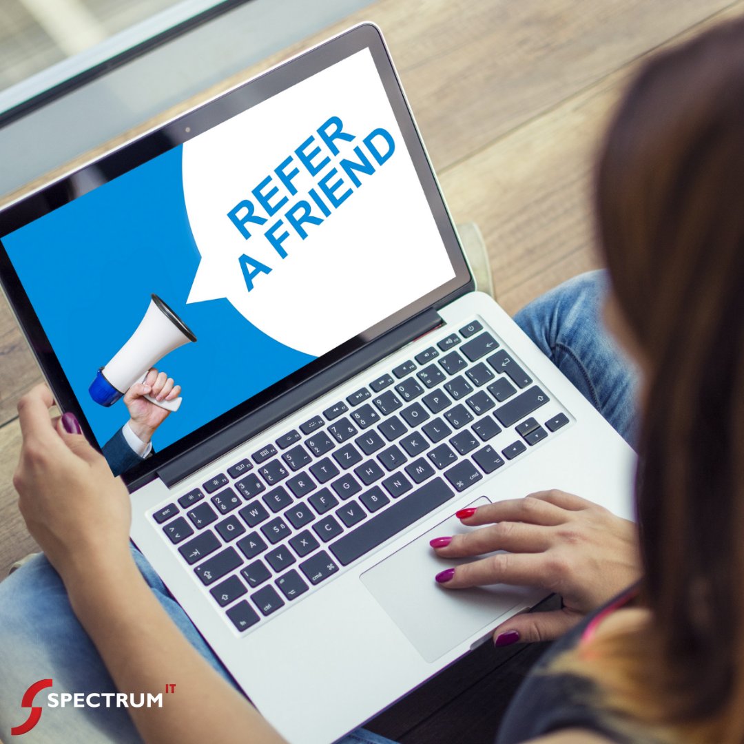 Spectrum_IT's tweet image. Have we found you the perfect job? Or know someone who would be great for one of our IT roles? 

🤝Introduce us to a candidate and you could be eligible for up to £200 in retail vouchers! ✨

For full details ⬇️ SpectrumIT.co.uk/candidates/ref… #jobsearch #itjobs #referafriend #referral