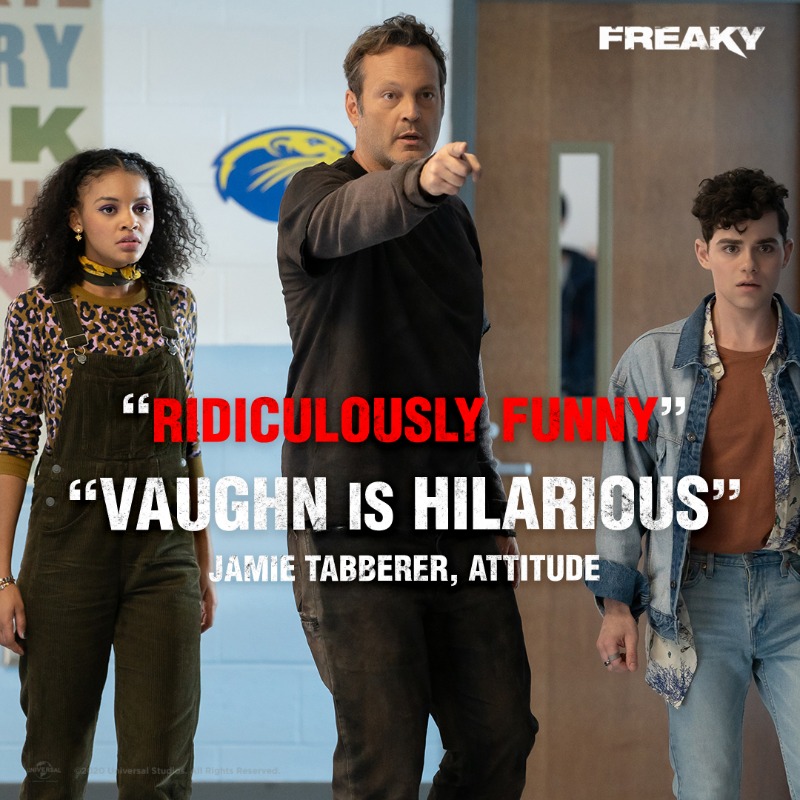 universaluk's tweet photo. The hype is real... Dare to dive into the first ever body swap horror, #FreakyFilm.