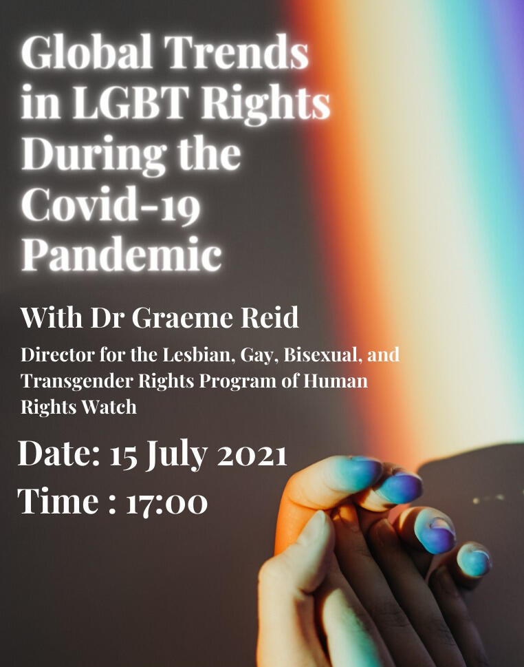 Raees_Noorbhai's tweet photo. WEBINAR: Global Trends in LGBT Rights During the COVID-19 Pandemic📣📣
Date: Thursday, 15th July
Time: 17h00

I will be speaking on Queer Pride in the context of Decolonisation✊🏾🏳️‍🌈 https://t.co/zjjVDlRKO5
