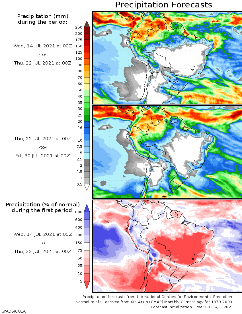 🌧️ El  <a href="/SMN_Argentina/">SMN Argentina</a> pronostica para hoy precipitaciones de moderadas a débiles en el extremo noreste de Buenos Aires, la Mesopotamia, Santa Fe y Córdoba.

🌧️ Mañana se verían algunas lloviznas en partes del NEA.

➡ SMN, COLA, Zeni