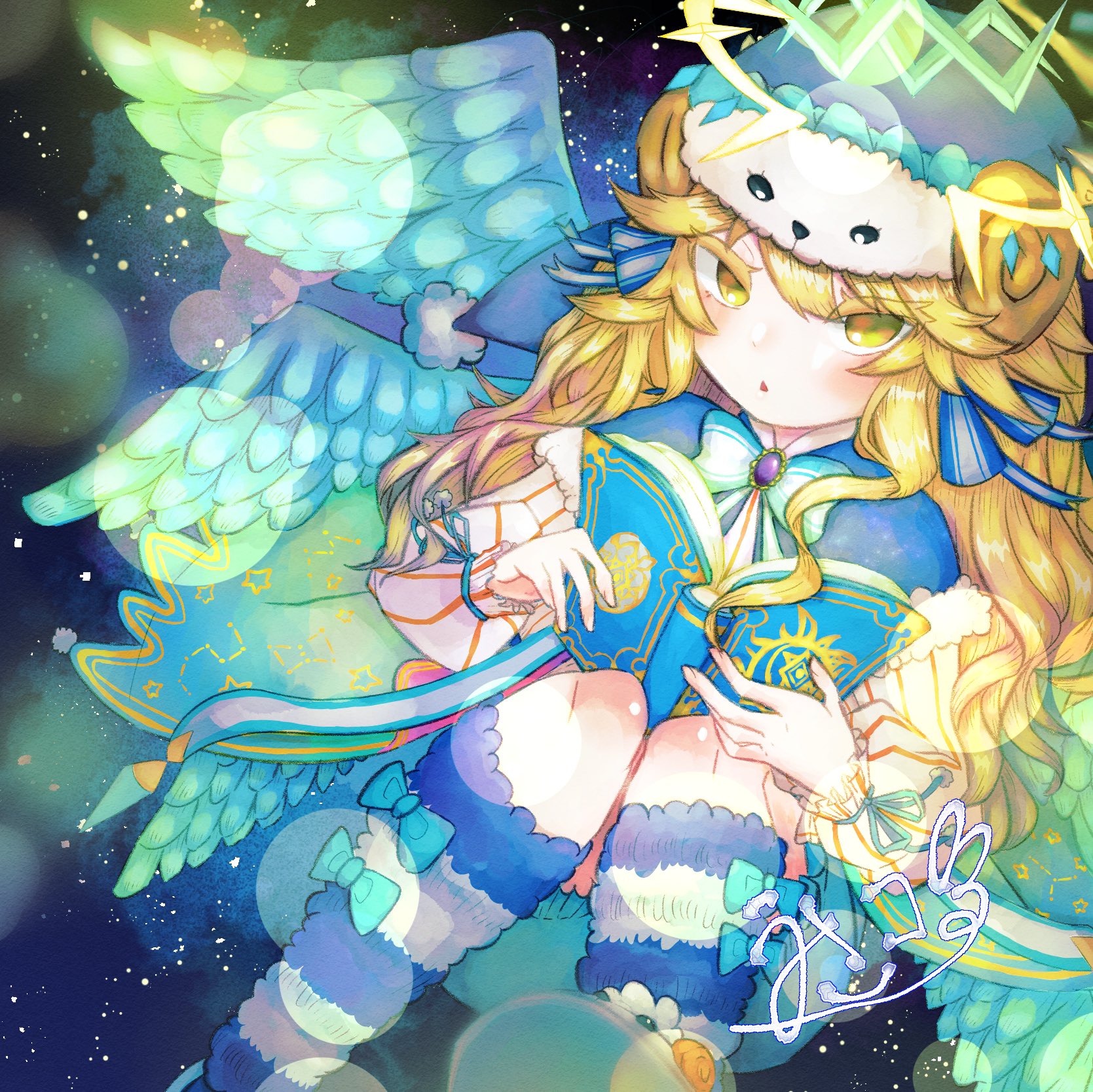 うさぎココナッツ モンスト モンストイラスト 自分のtwitterアイコン用にラミエル獣神化を描いてみました キャラ絵から見えなかった部分などは捏造あります 改めてラミエル獣神化おめでとう T Co Yqgg93gvhh Twitter