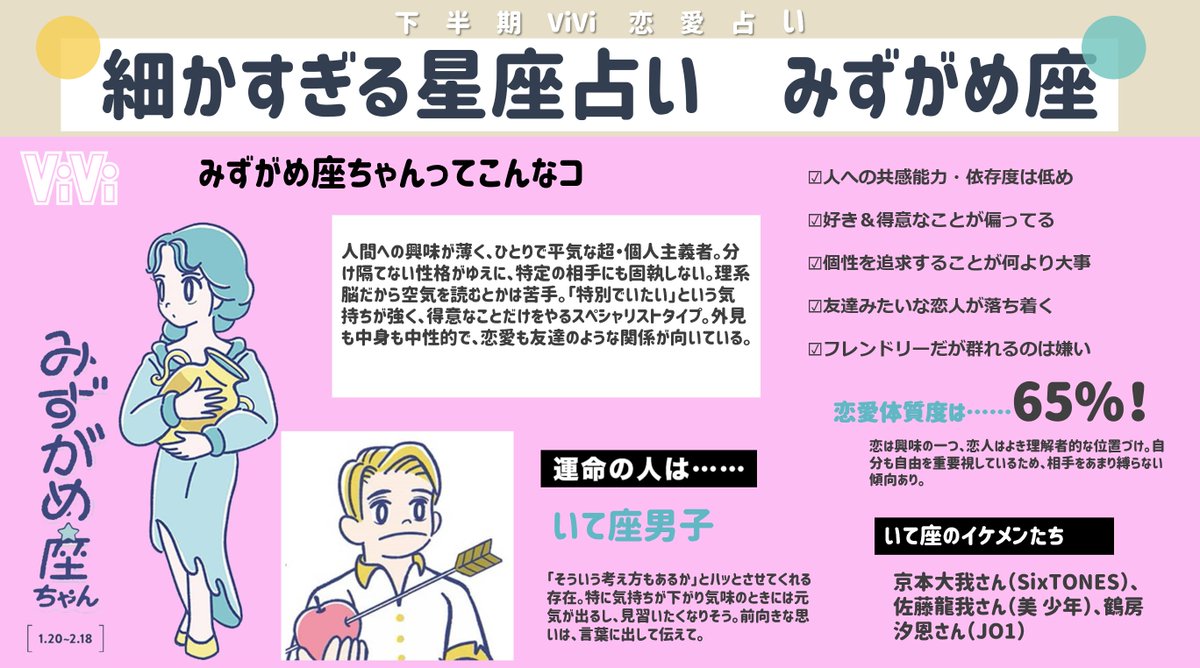 Vivi みずがめ座編 細かすぎる星座占い みずがめ座さんの21下半期の運勢を超 細かくまとめました 今までと違うタイプの子をいいなと思い始めることも あえてリスクを取るのもありみたい T Co 5aki8tobyr T Co Ey4uf0qx2u Vivi みずがめ座編 細かすぎる星座占い みずがめ座さんの21下半期の運勢を超 細かくまとめました 今までと違うタイプの子をいいなと思い始めることも あえてリスクを取るのもありみたい T Co 5aki8tobyr T Co Ey4uf0qx2u