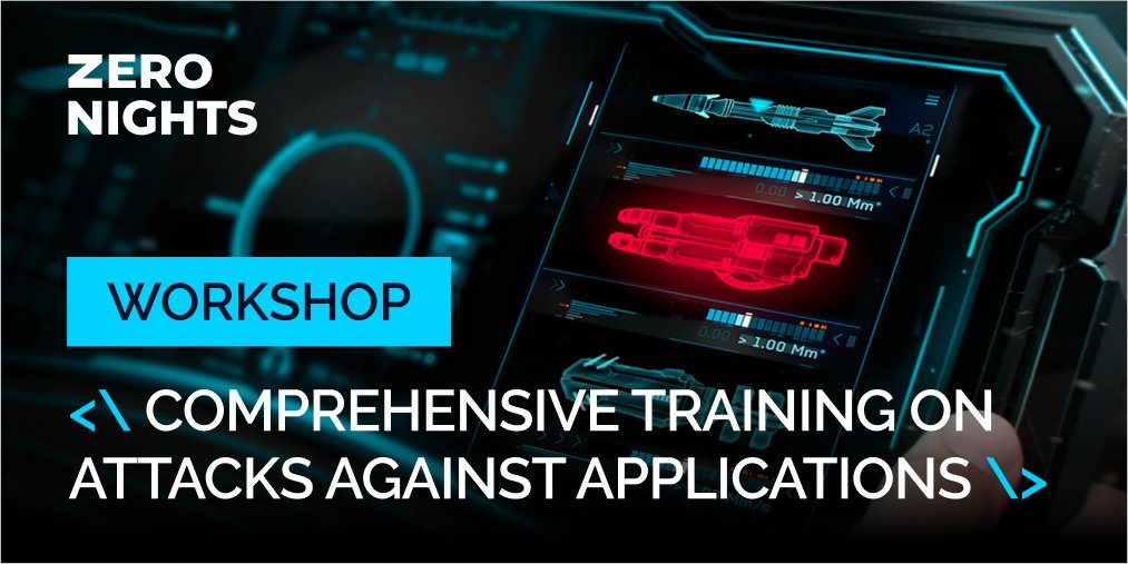 Comprehensive training on attacks against applications at #ZeroNights2021

During this workshop, you’ll learn the basics of attacks on applications and try the necessary tools in practice zeronights.ru/en/news-en/wor…