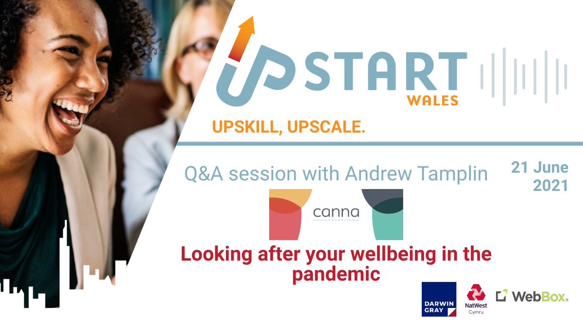 UpStartWales's tweet photo. In this UpStart Wales Q&amp;A session, Andrew Tamplin (Canna Consulting) discusses what the biggest challenges are to mental health and wellbeing in light of the pandemic. 

Take a look here: https://t.co/74UQnYEp90

#business #upskill #upscale #upstart https://t.co/P5XL7Jd6BU