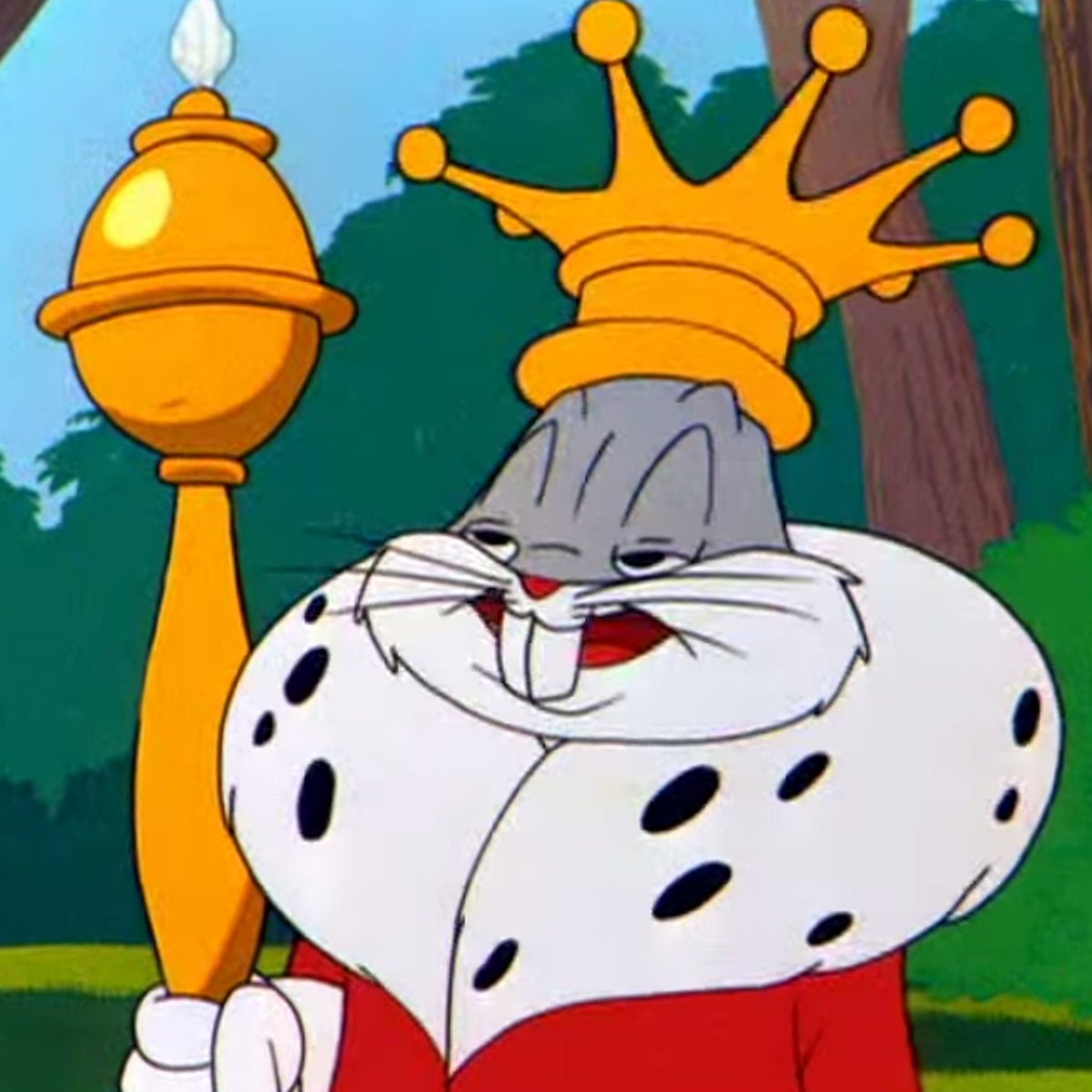 sleepmancer's tweet photo. @SpacingNevada @Potatopolitics He was truly their Bugs Bunny. RIP King https://t.co/pxpzf7dARF