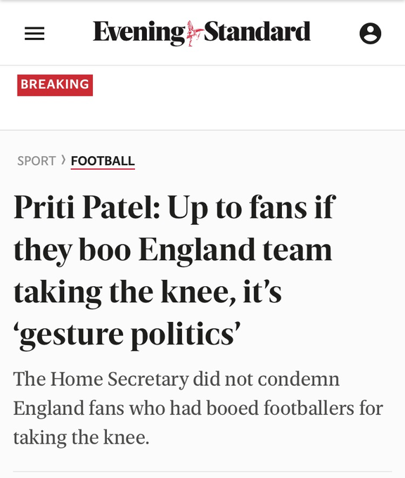 AngelaRayner's tweet photo. Where are you @pritipatel? Pathetic.

Why haven't you turned up to Parliament to take questions from MPs on the racism targeted at England players?

Why are you too scared to take responsibility for your actions &amp; apologise for stoking up the racism they've faced in recent days? https://t.co/hr1VToCYLI