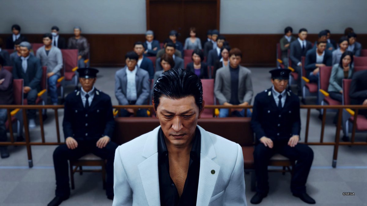 Capítulo 1 terminado. Yagami es un abogado caído en desgracia que ahora se dedica a repartir galletas por Kamurocho con su colega Kaito
#Judgment