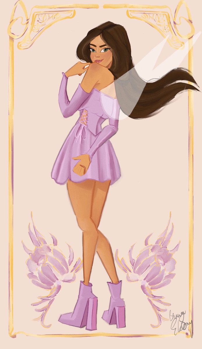 brownandebony's tweet photo. I read flower and the first thing I thought about was Winx’s Flora 
#cspcontest28 https://t.co/1pXiMiSuRP