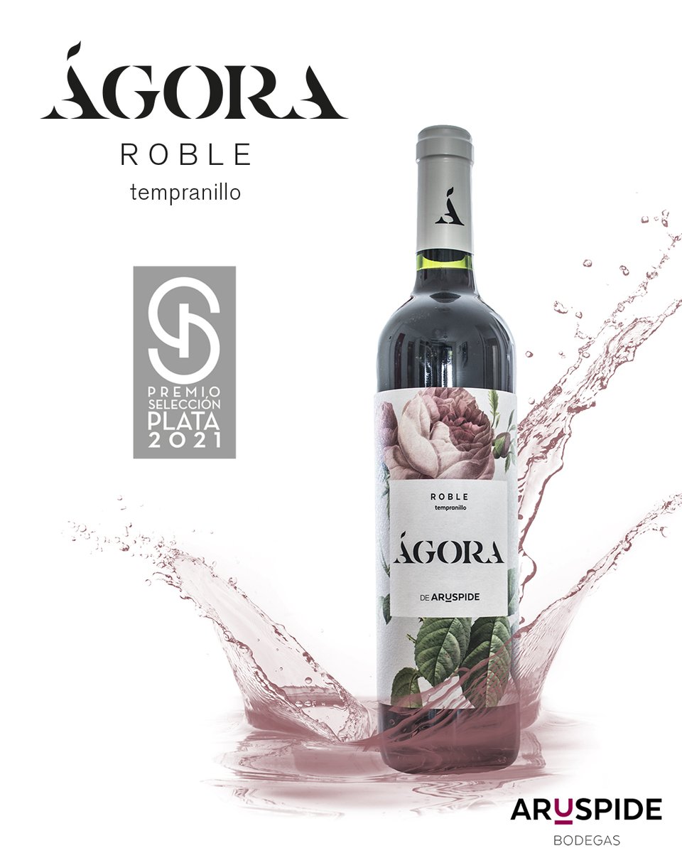 Desde Bodegas Arúspide os presentamos el reciente PREMIADO SELECCIÓN PLATA 2021 *ÁGORA ROBLE TEMPRANILLO*.    ww.aruspide.com
#Arúspide  #clubagora #Agora #roble #winelover #vinos #winetasting#winetime #wines