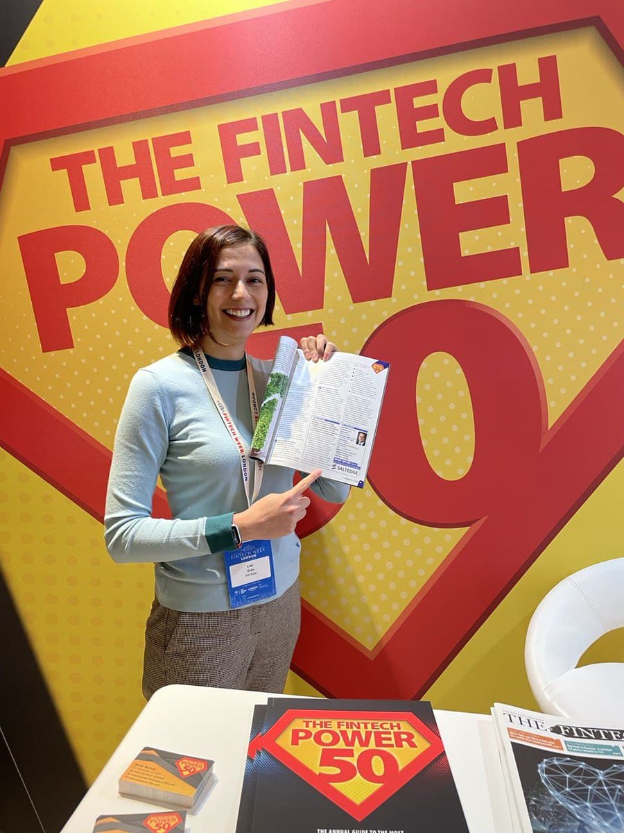 💥More awesome news!💥 We are proud to announce that <a href="/saltedge/">Salt Edge</a> is featured in the Power 50 Cohort Members and Influencers 2021🏆. Yesterday at the <a href="/FintechWeekLDN/">Fintech Week London</a>, Mark Walker, CEO &amp; Co-founder of <a href="/thepower_50/">The Power 50</a>, unveiled the official list of this year's winners🥇
#FTWLondon