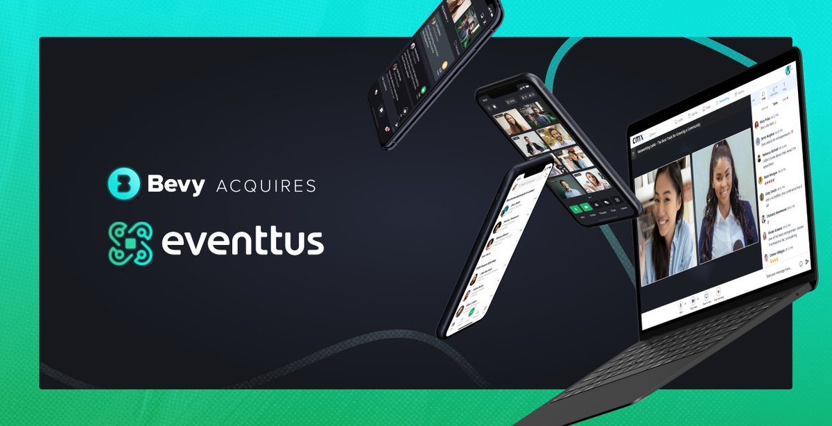 Eventtus's tweet image. We’re thrilled to announce that Eventtus has been acquired by @BevyHQ !

Bevy was founded by @DerekjAndersen and focused on enabling businesses to build community.

learn what this means for your #community and event here 👉bit.ly/3ehb2xW