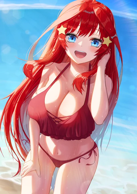 水着の五月描きました。

#五等分の花嫁 #中野五月 #イラスト好きさんと繋がりたい #絵描きさんと繋がりたい #イラスト 