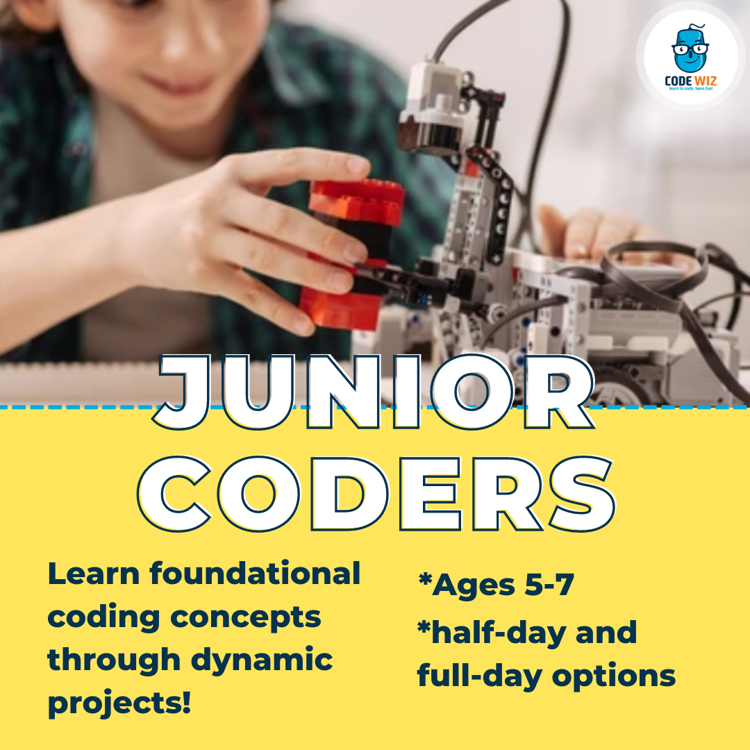 codewizreading's tweet image. No one is too young to code! Introducing our newest in-person offering made just for those young kiddos looking for an awesome experience to gain exposure to the STEM field. Grab your spot in Junior Coders today!
.
.
.
. #codewizreading #flatteningthelearningcurve #kidswhocode