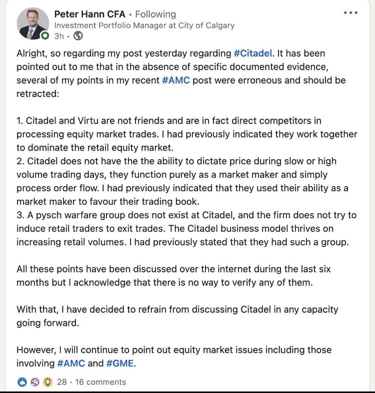 InsightHustles's tweet photo. They got to him. Here’s a potato 🥔 $Amc $Gme https://t.co/lgb6wV7CVv