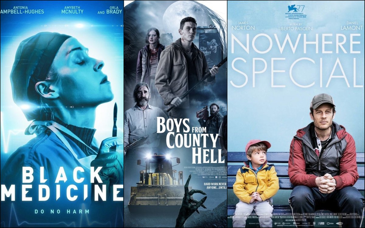 Three films made in Northern Ireland will hit Irish screens this summer: <a href="/ColumE/">Colum Eastwood</a>’s #BlackMedicine, Uberto Pasolini’s #NowhereSpecial, and Chris Baugh’s #BoysFromCountyHell.
Read here: bit.ly/3kiyYVy