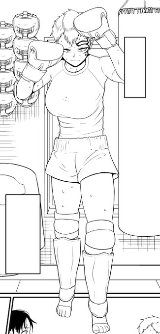 いつか載るエロ漫画を描いております。構えからファイトスタイルが容易に想像できる。 