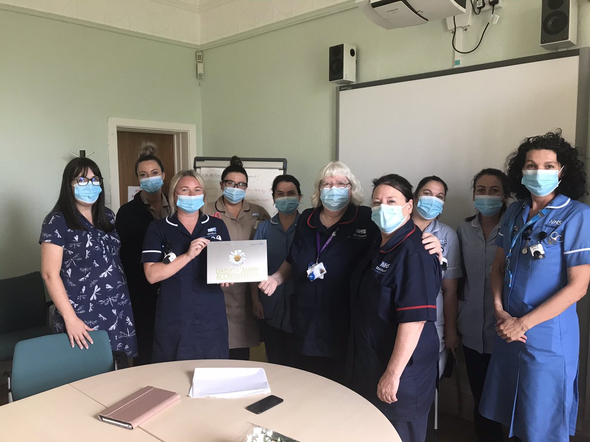 Sharon Plant (@sharonplant12) on Twitter photo Well Done to Marple District Nurses on achieving the Daisy Accreditation which demonstrates you deliver care with Dignity & Respect, 🎉 wow 98% achieved 😃👏<a href="/edwards_dn/">Sarah Edwards RN SPQDN AFHEA Queens Nurse PNA💙💛</a> <a href="/StockportNurses/">#TEAMSTOCKPORT</a> <a href="/janetrobson15/">janet robson</a> <a href="/steph2mc21/">Stephanie Mckay</a> <a href="/lisalainton65/">lisalainton65</a> <a href="/DonnaDdavenport/">Donna Davenport</a> <a href="/MargaretMalkin1/">Margaret Malkin</a> Well Done to Marple District Nurses on achieving the Daisy Accreditation which demonstrates you deliver care with Dignity & Respect, 🎉 wow 98% achieved 😃👏<a href="/edwards_dn/">Sarah Edwards RN SPQDN AFHEA Queens Nurse PNA💙💛</a> <a href="/StockportNurses/">#TEAMSTOCKPORT</a> <a href="/janetrobson15/">janet robson</a> <a href="/steph2mc21/">Stephanie Mckay</a> <a href="/lisalainton65/">lisalainton65</a> <a href="/DonnaDdavenport/">Donna Davenport</a> <a href="/MargaretMalkin1/">Margaret Malkin</a>