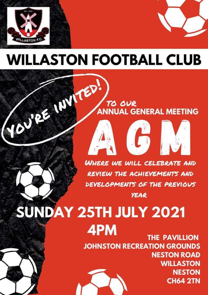 WillastonLadies's tweet photo. EVERYONE WELCOME 
Join us at our annual general meeting, Sunday 25th July 4PM at The Pavilion 
JOHNSTON RECREATION GROUNDS
Neston Road
Willaston
Neston
CH64 2TN https://t.co/EV1kROqnDB