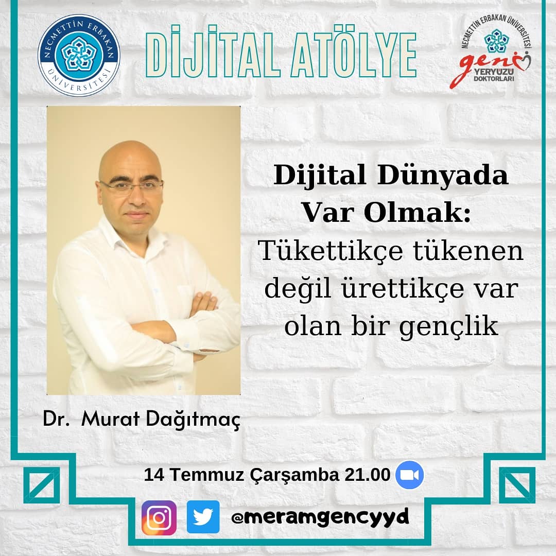 MeramGencYYD's tweet photo. Dijital atölye kapsamındaki ilk etkinliğimizle bu akşam sizlerleyiz.🥳 https://t.co/3WzSr2NtC5