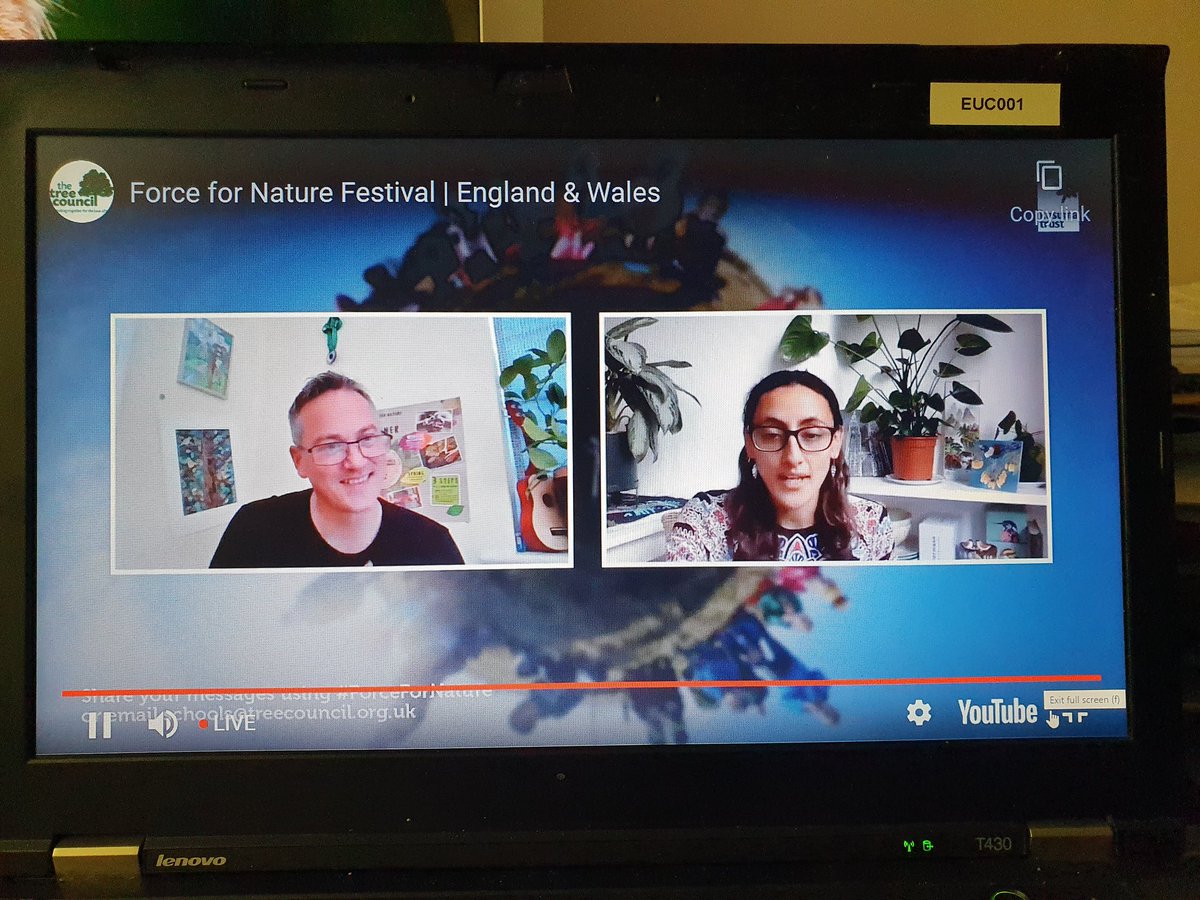 ClimateActionNE's tweet photo. Enjoying today's #ForceForNature event and very excited to be watching. We're new to @TheTreeCouncil and looking forward to planting our trees in the Autumn with our @KirkPrimary #GlobalWilders - thank you! 🌏🙏🌳#climateaction #treewilding #climatechampions #positivenature https://t.co/Pucu70k426