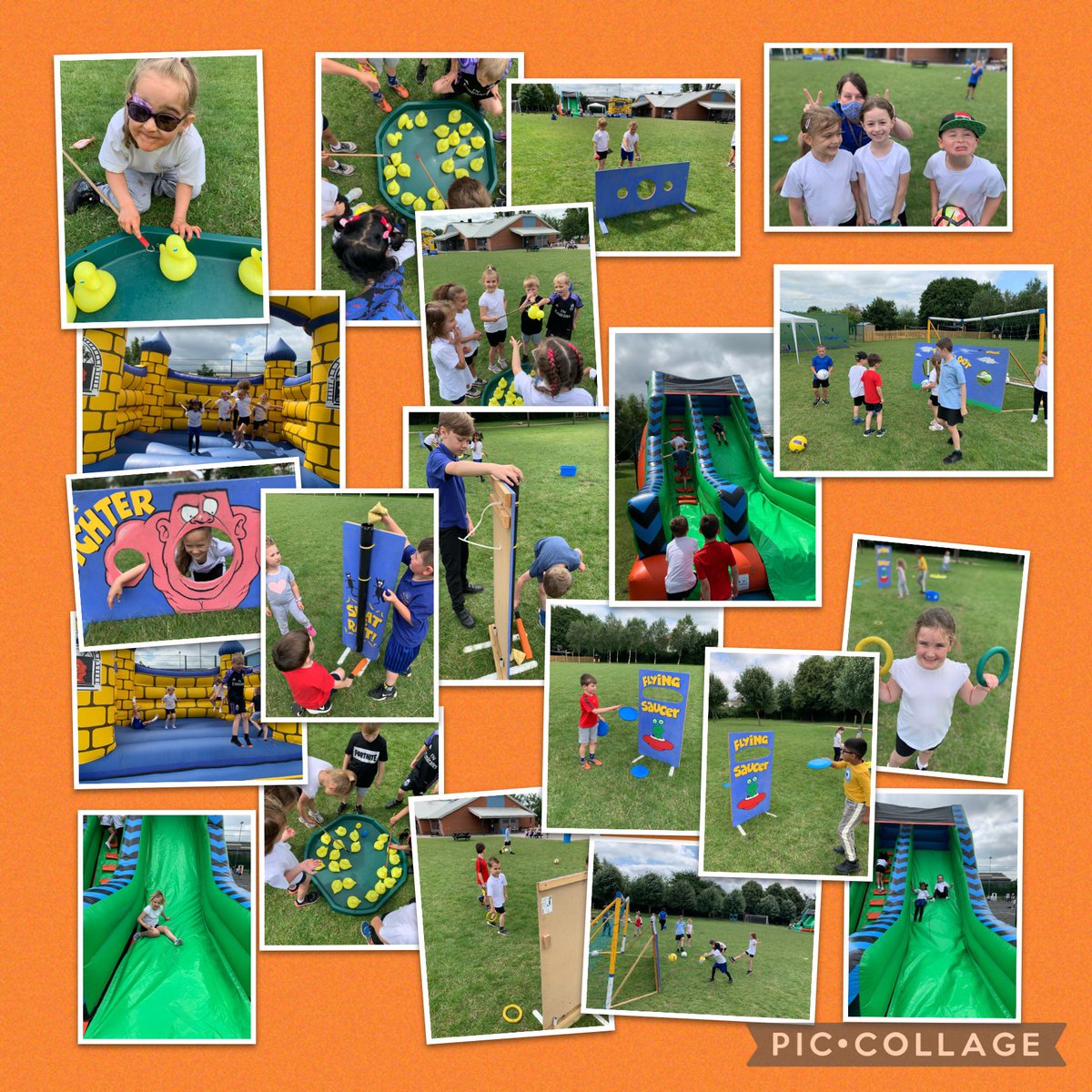 ClassFirecrest's tweet image. We had THE BEST time at #pocketpartyintheyard today! Our favourite was the bouncy castle but we  all loved the food and games too! 🤩