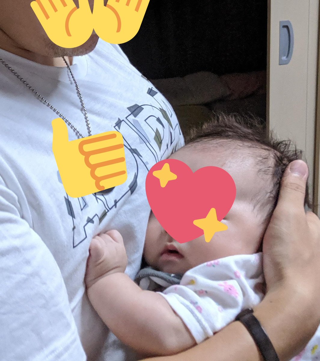 おっぱいがないと ママじゃないと寝なかった子ども パパが見事な 雄っぱい を作りあげ寝かしつけ成功 Togetter