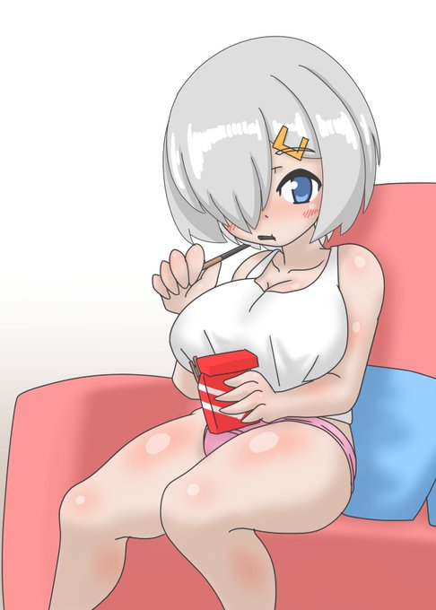 やはり食べることの似合う浜風さん 