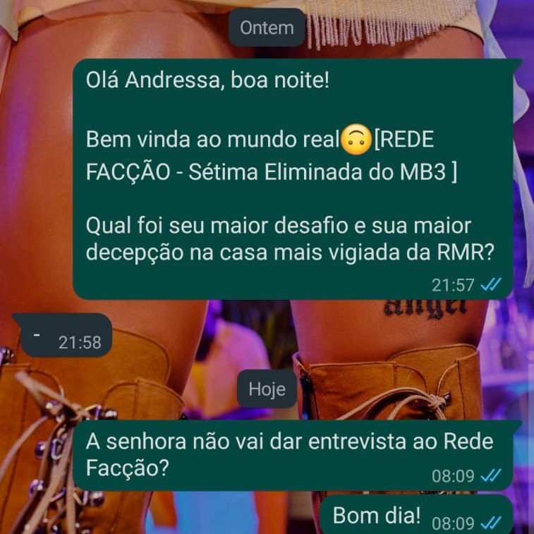 MBichas's tweet photo. [7ª ELIMINADA DO MB3]

A Andressa Urach A.K.A @gxbrael nadou nadou, mas morreu na praia, especificamente foi afogada pela sua Sis da vida real a Ygonna A.K.A @calabocaglauber . O baqui foi tão grande que a ex-mb não quis dar entrevista ao Rede Facção. https://t.co/IpT0I6exqH