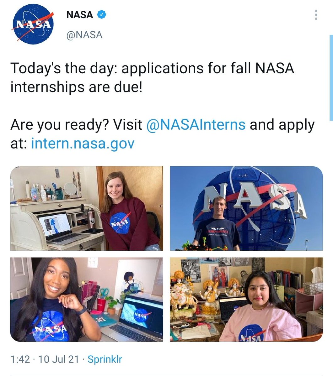 advakjindal's tweet photo. @NASA we @vhvofficial & @dn24x7news thanku that you show your #Respect to your #internee.
We also appreciate #PratimaRoy that you have respect towards your #culture . You are the ideal for those who are ashamed to show their respect to culture.
#vishvahinduvahini
#dn24x7news https://t.co/HB9EEdLeHW