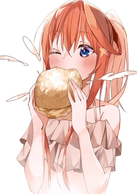 マリトッツオを食べる五月ちゃん
#五等分の花嫁 #中野五月 