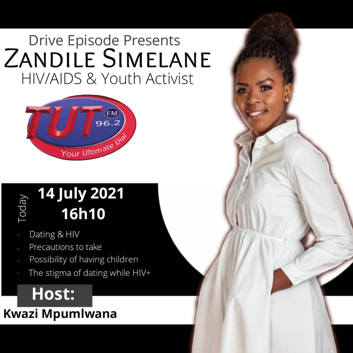 It's Wednesday!!! 

Don't forget to tune in @tutfm_962 @16h10 ..we are talking about the two pandemics 😅 mjolo and HIV...

#ZanSaidRadio