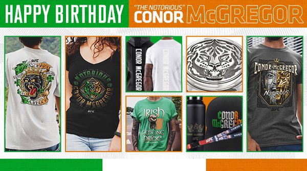 Happy Birthday Conor McGregor! 

Shop >>    | 