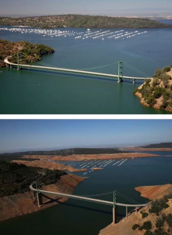 RebeccaH2030's tweet photo. Loss of 63 Trillion Gallons of Water - #California
#Tiredearth #CaliforniaFires https://t.co/dkSLbZVf9O