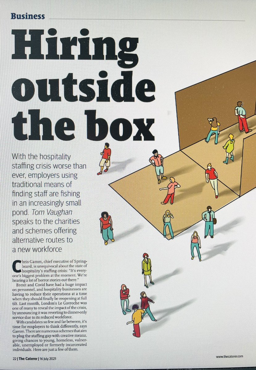 springboardCEO's tweet photo. Thanks to @Caterertweets for including Springboard in your feature on innovative solutions to attract staff, and how we’re supporting thousands of young people into roles in hospitality through #Springboardto2022 and #Kickstart https://t.co/vbJFFg1VNz