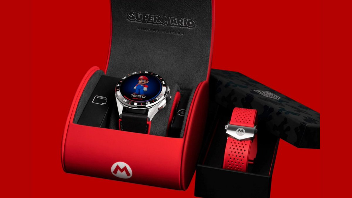 TechScoreNY's tweet photo. TAG Heuer Connected X Super Mario Edition costs $2,150 😳😳
#TAGHeuer #TAGHeuerxSuperMario #supermario https://t.co/WdTlWU3KG2