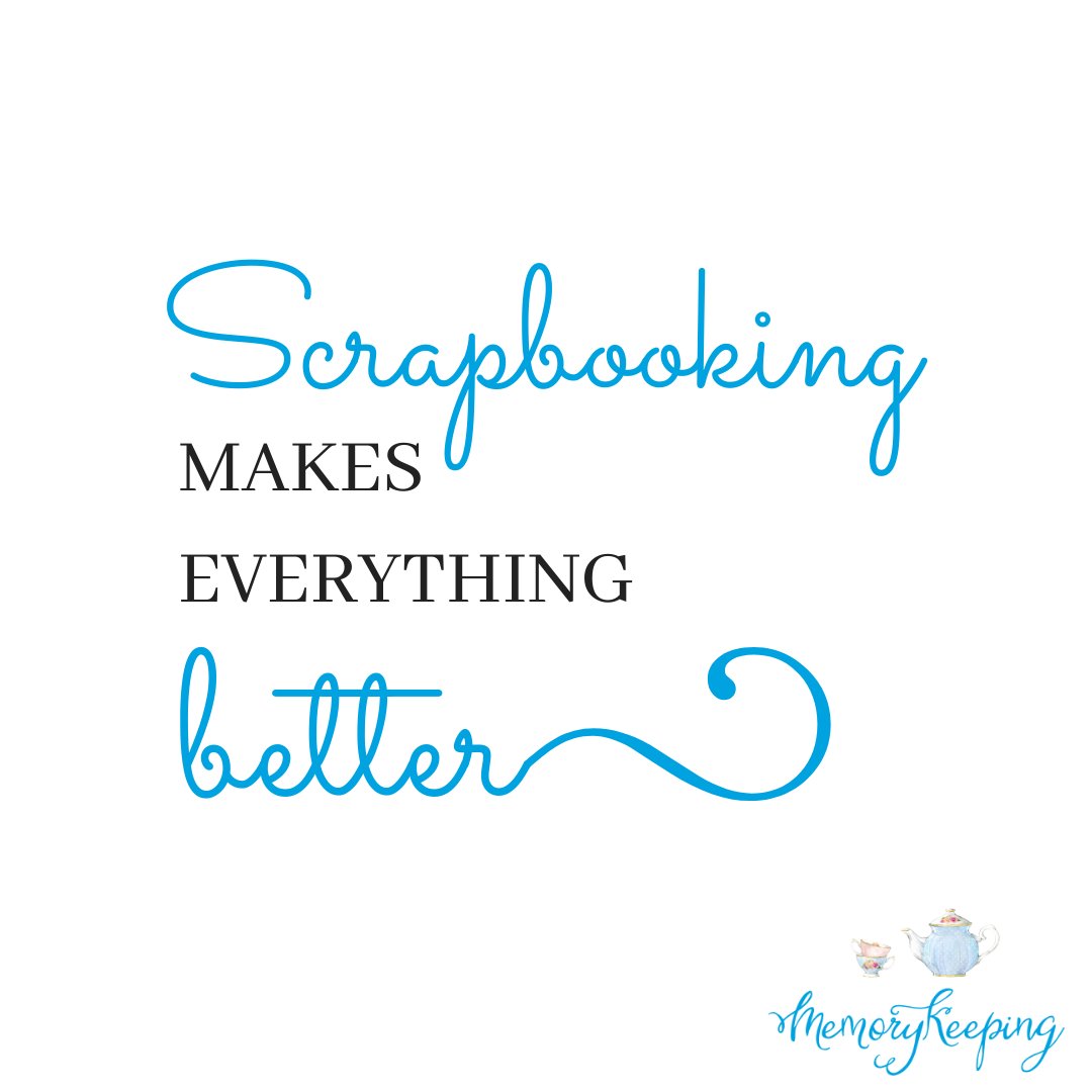 MemoryKeepingR's tweet image. Scrapbooking even makes Wednesdays better!