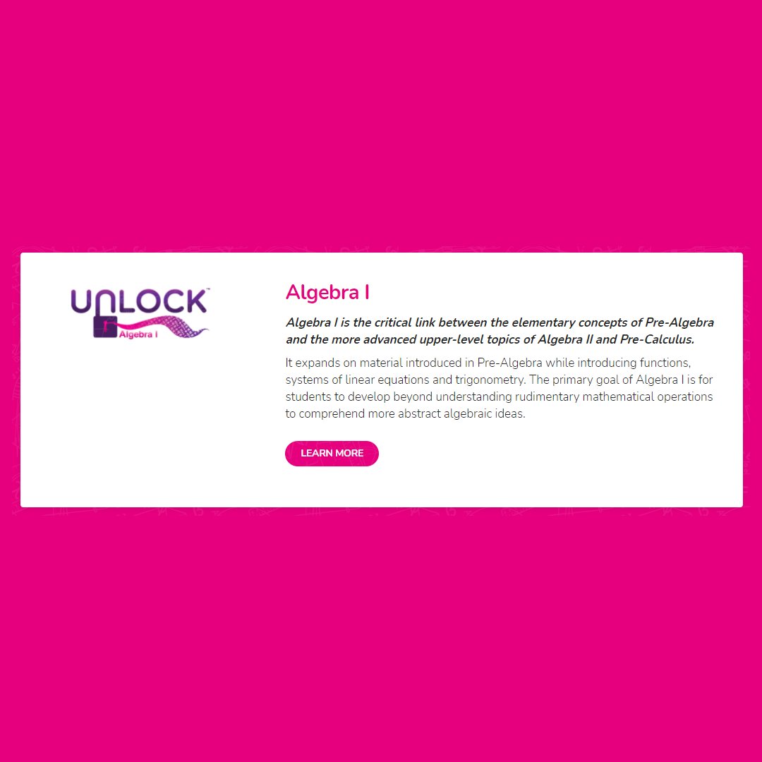 UnLockMath's tweet image. Our courses have your child learning, retaining, and understanding math better! 👍 Check out some of our course previews below. Visit bit.ly/36Bj00s to learn more and see how we&apos;re a perfect fit for your family! #UnLockMath #MakeMathMeaningful