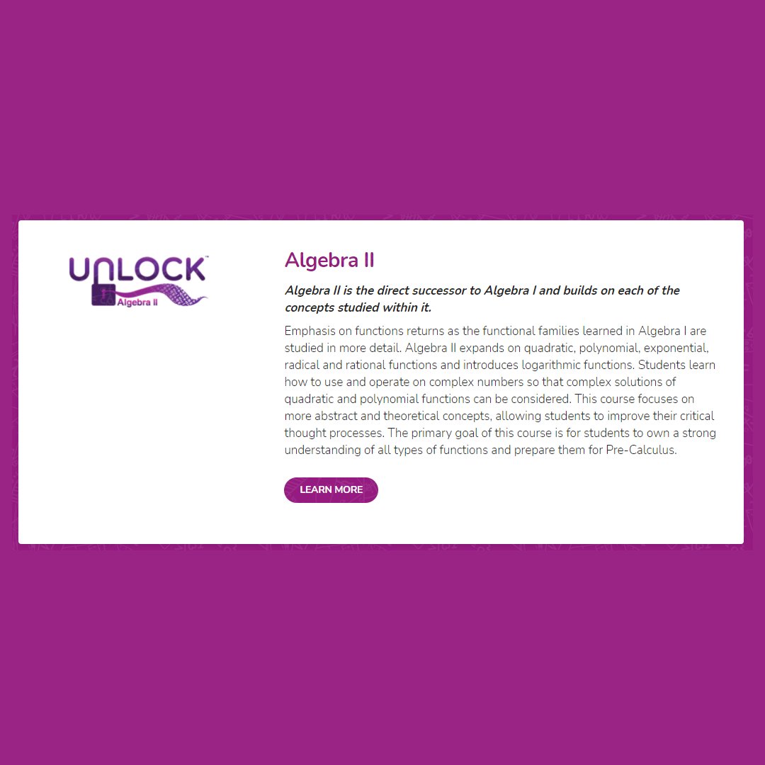 UnLockMath's tweet image. Our courses have your child learning, retaining, and understanding math better! 👍 Check out some of our course previews below. Visit bit.ly/36Bj00s to learn more and see how we&apos;re a perfect fit for your family! #UnLockMath #MakeMathMeaningful