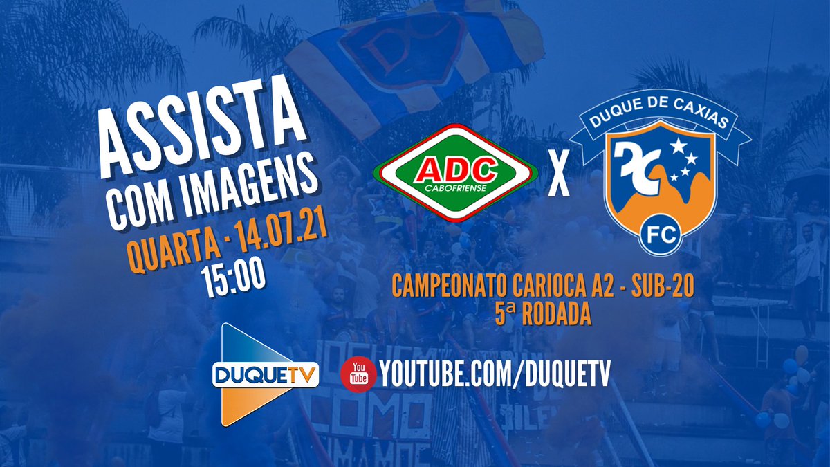 duquedecaxias's tweet photo. HOJE TEM DECISÃO NO SUB-20! Fora de casa, o Duque de Caxias busca a classificação para a final da Taça Santos Dumont sub-20 diante da Cabofriense, às 15h. A #DuqueTV transmite AO VIVO, COM IMAGENS E DE GRAÇA!
🔗 https://t.co/M8b3qHxJoK
#VamosDuque #CariocaA2sub20 #BaseDCFC https://t.co/coiOp301OU