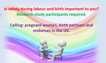 Is safety during labour and birth important to you? Research study participants required. Never a better time to take part ! Listen to @stevehogarthuk youtube.com/watch?v=jK2rCD… explain his study. Please RT @DCarter0808 @helshow1 @AilsaGJ @LisaRose2006 @drtraceyc @JonathanCliffe8