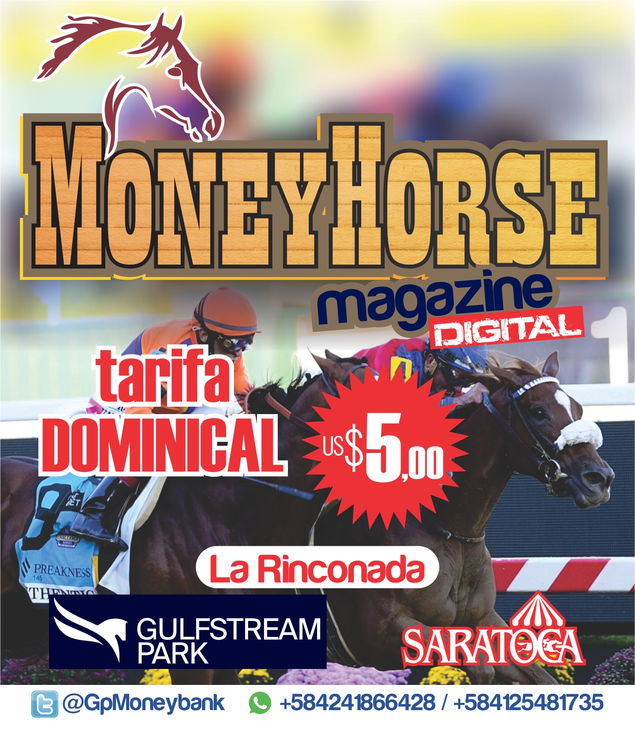 $$EN CONFIANZA$$ SE LOS DIJE: Tengo 2 precisas para LLENAR LA NEVERA y NO SON FAVORITOS!!! $$GULFSTREAM/BELMONT/LA RINCONADA$$ E6Qnh3-XsAUdocC?format=jpg&name=large