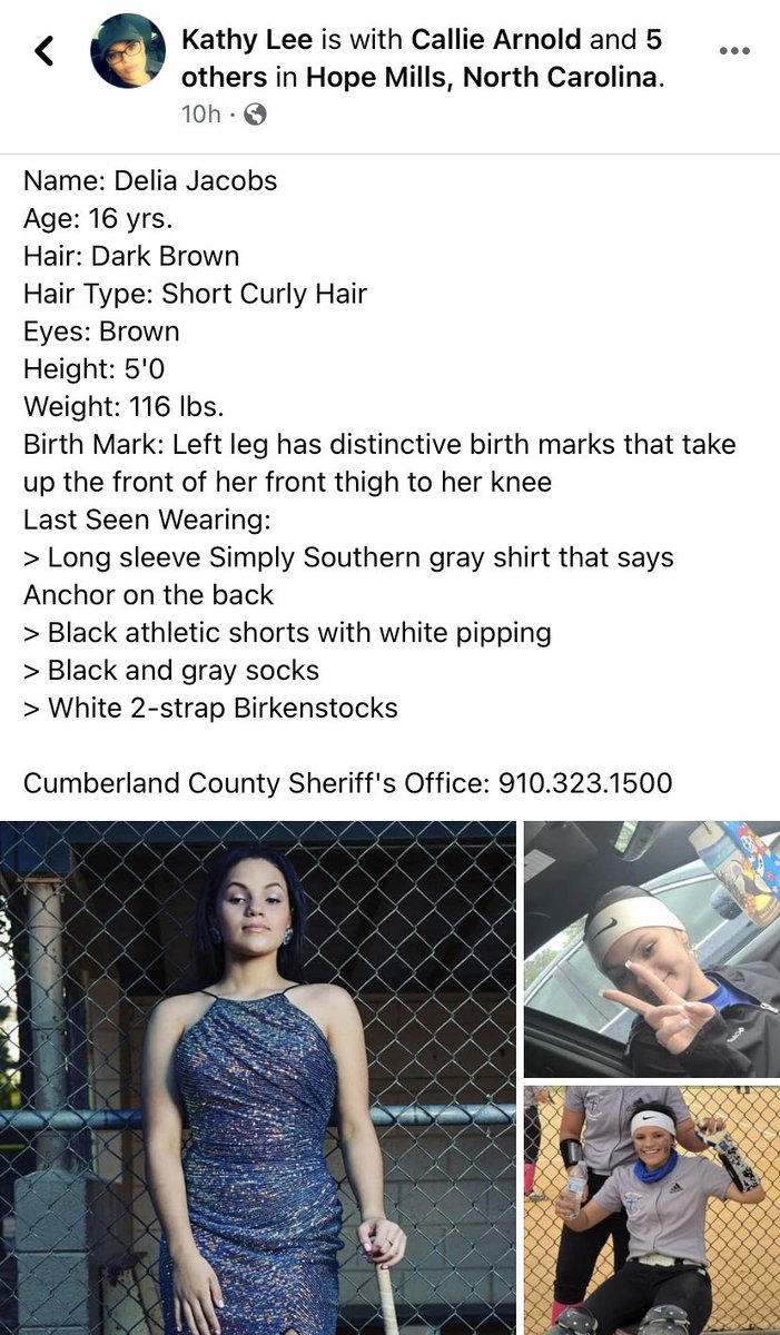 Jordin_Atierria's tweet image. NC friends: please be on the lookout for this sweet girl. If you have any information, please contact the Cumberland County Sheriffs office.