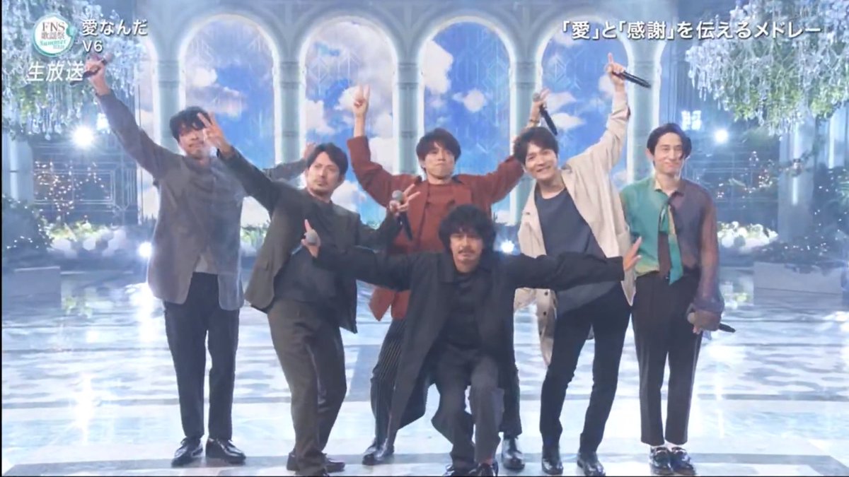 lps_0731's tweet image. 最好的司儀還有最好的V6
#FNS歌謡祭夏2021