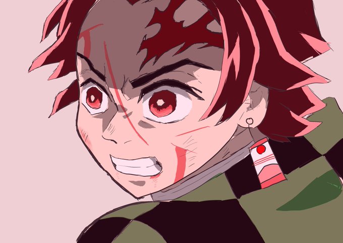 たんちゅうさんがTwitterに投稿した竈門炭治郎(鬼滅の刃)のイラスト。