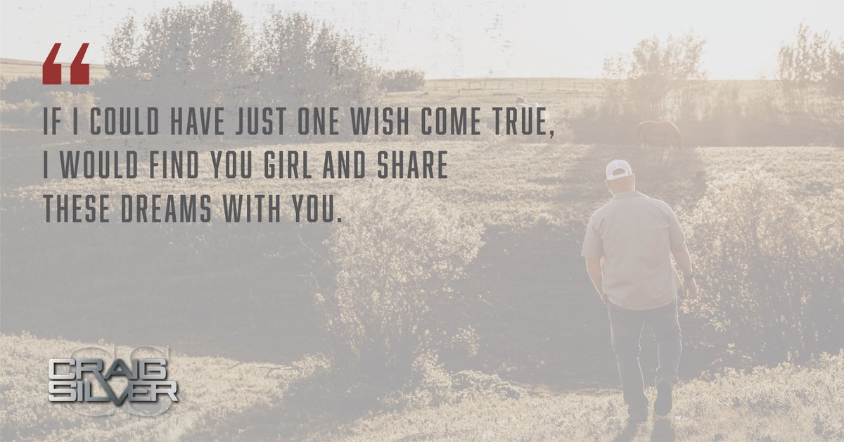 What are some of your favorite lyrics from my new song, ‘Share These Dreams’? 

If you still haven’t heard the song or watched the music video yet, check out linktr.ee/Craigsilvermus… and let me know what you think!

#CountryMusic #ShareTheseDreams #AmazonMusic #BreakthroughCountry