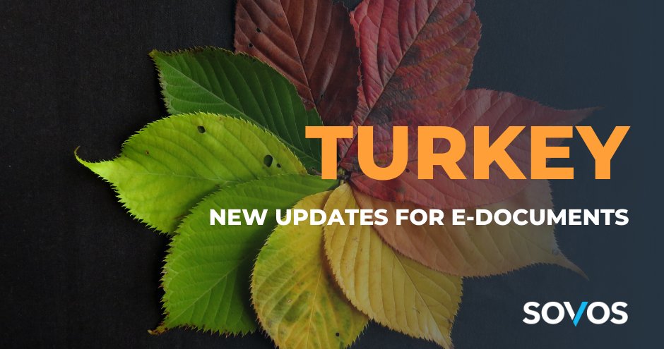 SovosEMEA's tweet image. Turkey’s tax authority has revised the scope of various types of e-documents. Read our latest blog from Selin Ring for detailed information about the scope of these documents. Read more: bit.ly/3kfn7r0
#Turkey #etransformation #edocuments