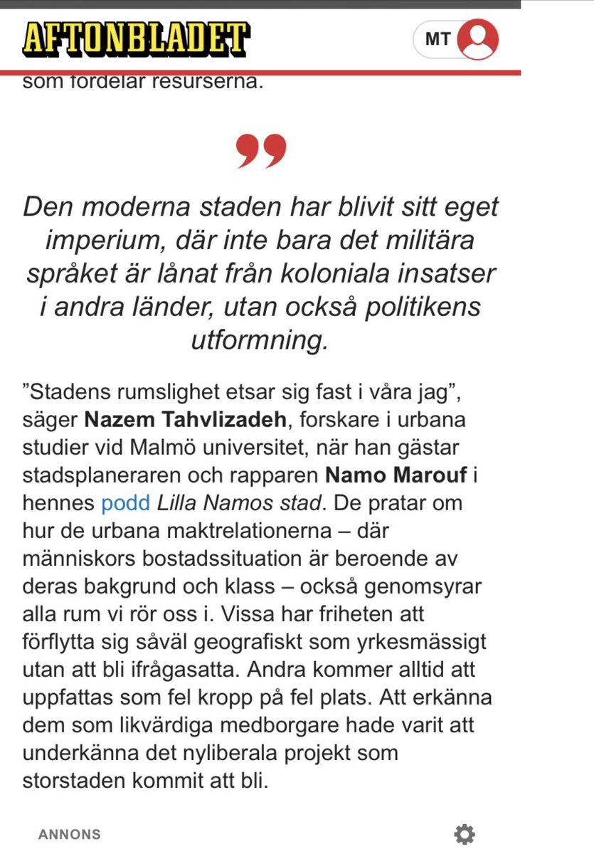 Poddcasten Lilla Namos Stad blir uppmärksammad. Pushar därför en extra gång för avsnittet med Nazem Tahvilzadeh. Finns i din lokala spelare.