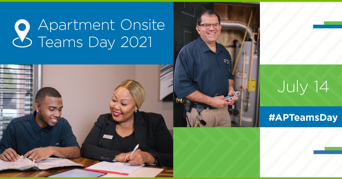 Thank you to the on-site teams who keep apartment communities safe and strong. How are you celebrating #APTeamsDay?